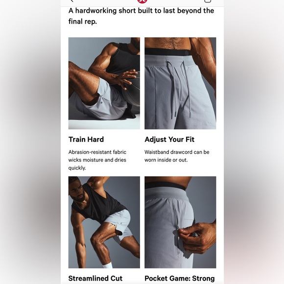 Lululemon License to Train Short 7” Lined - Black - Picture 4 of 8